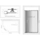 Душевой уголок Kubele DE018RBG-MAT-BLMT-120х110х200 прямоугольный-асимметричный, двери раздвижные