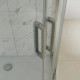 Душевой уголок Kubele DE018RG-CLN-MT-85х85х200 четверть круга, двери раздвижные