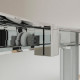 Душевой уголок Kubele DE018RG-CLN-CH-105х105х200 четверть круга, двери раздвижные