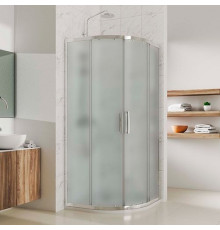 Душевой уголок Kubele DE018RG-MAT-CH-95х95х200 четверть круга, двери раздвижные