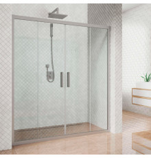 Душевая дверь в нишу Kubele DE019D4-CLN-MT 230 см, профиль матовый хром, раздвижная
