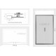 Душевая дверь в нишу Kubele DE019D4-MAT-BLMT 175 см, профиль матовый черный, раздвижная
