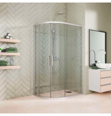 Душевой уголок Kubele DE018RBG-CLN-MT-105х85х200 прямоугольный-асимметричный, двери раздвижные