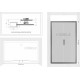 Душевая дверь в нишу Kubele DE019D4-MAT-CH 220 см, профиль хром, раздвижная, стекло матовое
