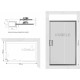 Душевой уголок Kubele DE019RC-CLN-BR 100х90 см, профиль бронза, прямоугольный, двери раздвижные