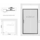 Душевой уголок Kubele DE019S-MAT-MT 115х115 см, профиль матовый хром, квадратный, двери раздвижные