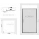 Душевой уголок Kubele DE019S-MAT-BR 105х105 см, профиль бронза, квадратный, двери раздвижные