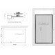Душевой уголок Kubele DE019R3U-MAT-BLMT 140х90 см, профиль матовый черный, прямоугольный, двери раздвижные