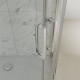 Шторка на ванну Kubele DE019P4-CLN-CH 180х150 см, профиль хром, раздвижная, стекло прозрачное