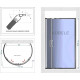 Душевой уголок Kubele DE018 DE018RR4L-CLN-BLM-120х120х200 120х200, профиль черный матовый, круглый, двери раздвижные