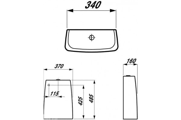Бачок для унитаза Laufen Alessi 8.2697.1.400.880.1