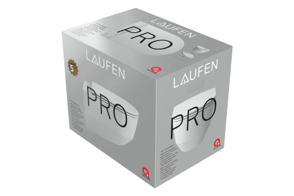 Унитаз подвесной Laufen Pro Rimless (8.6695.7.000.000.1) безободковый, с тонким сиденьем SoftClose