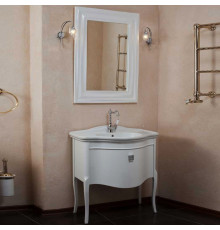 Мебель для ванной La Beaute Classic Nicole белый глянец, фурнитура хром, напольная, с ящиками