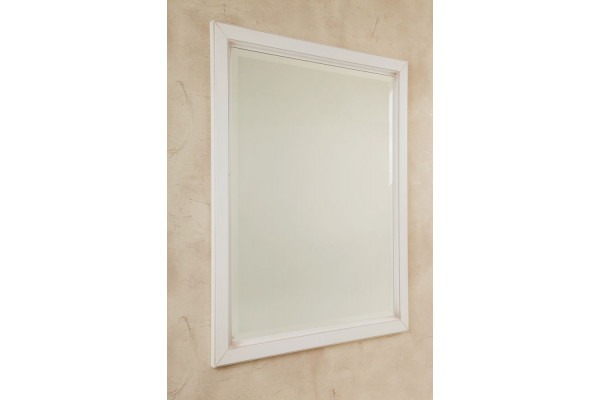 Зеркало La Beaute Classic Vivien 75 белый с патиной, прямоугольное,  в стиле ретро