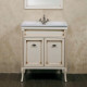 Тумба для комплекта La Beaute Classic Vivien Porta 70 слоновая кость с патиной, фурнитура серебро, напольная, с дверками