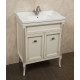 Тумба для комплекта La Beaute Classic Vivien Porta 70 слоновая кость с патиной, фурнитура серебро, напольная, с дверками