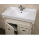 Тумба для комплекта La Beaute Classic Vivien Porta 70 слоновая кость с патиной, фурнитура серебро, напольная, с дверками