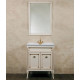 Мебель для ванной La Beaute Classic Vivien Porta 70 слоновая кость с патиной, фурнитура бронза, напольная, с дверками