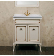 Тумба для комплекта La Beaute Classic Vivien Porta 70 слоновая кость с патиной, фурнитура бронза, напольная, с дверками