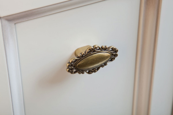 Тумба для комплекта La Beaute Classic Vivien Porta 70 слоновая кость с патиной, фурнитура бронза, напольная, с дверками