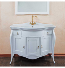 Тумба для комплекта La Beaute Classic Marian белый матовый напольная, с доводчиками
