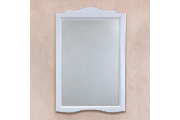 Зеркало La Beaute Classic Nicole/Lorette белый матовый прямоугольное,  в стиле ретро