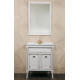 Тумба для комплекта La Beaute Classic Vivien Porta 70 белый с патиной, фурнитура бронза, напольная, с дверками