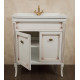 Тумба для комплекта La Beaute Classic Vivien Porta 70 белый с патиной, фурнитура бронза, напольная, с дверками