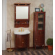 Тумба для комплекта La Beaute Classic Lorette 70 орех матовый, фурнитура золото, напольная, с дверками
