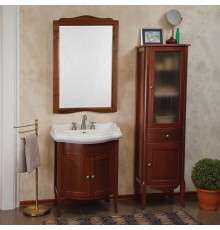 Мебель для ванной La Beaute Classic Lorette 70 орех матовый, фурнитура серебро, напольная, с дверками
