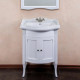 Тумба для комплекта La Beaute Classic Lorette 65 белый матовый, фурнитура серебро, напольная, с дверками