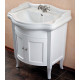 Тумба для комплекта La Beaute Classic Lorette 70 белый матовый, фурнитура серебро, напольная, с дверками