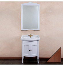 Мебель для ванной La Beaute Classic Lorette 65 орех матовый, фурнитура бронза, напольная, с дверками