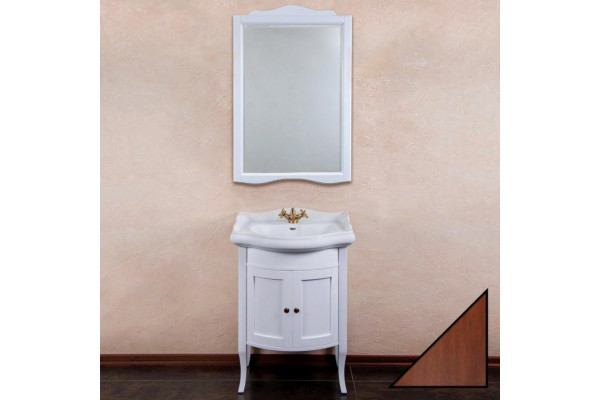 Мебель для ванной La Beaute Classic Lorette 65 орех матовый, фурнитура бронза, напольная, с дверками