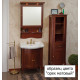 Тумба для комплекта La Beaute Classic Lorette 65 орех матовый, фурнитура бронза, напольная, с дверками