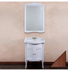 Мебель для ванной La Beaute Classic Lorette 65 орех матовый, фурнитура серебро, напольная, с дверками