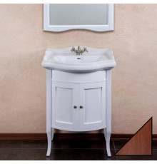 Тумба для комплекта La Beaute Classic Lorette 65 орех матовый, фурнитура серебро, напольная, с дверками
