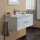 Тумба для комплекта La Beaute Classic Cornelia 85 белый матовый, фурнитура серебро, подвесная, с ящиками