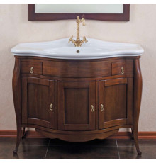 Тумба для комплекта La Beaute Classic Marian орех матовый напольная, с доводчиками