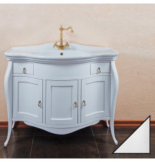 Тумба для комплекта La Beaute Classic Marian белый глянец напольная, с доводчиками