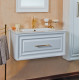 Тумба для комплекта La Beaute Classic Cornelia 85 белый матовый, фурнитура золото, подвесная, с ящиками