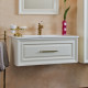 Мебель для ванной La Beaute Classic Cornelia 85 слоновая кость матовый, фурнитура бронза, подвесная, с ящиками