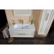 Тумба для комплекта La Beaute Classic Cornelia 85 слоновая кость матовый, фурнитура бронза, подвесная, с ящиками