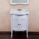 Тумба с раковиной La Beaute Classic Lorette 65 белый матовый, фурнитура бронза, напольная, с дверками