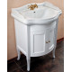 Тумба с раковиной La Beaute Classic Lorette 65 белый матовый, фурнитура бронза, напольная, с дверками