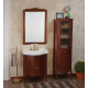 Тумба с раковиной La Beaute Classic Lorette 70 орех матовый, фурнитура бронза, напольная, с дверками