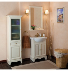 Мебель для ванной La Beaute Classic Michel 60 слоновая кость матовый, фурнитура бронза, напольная, с доводчиками