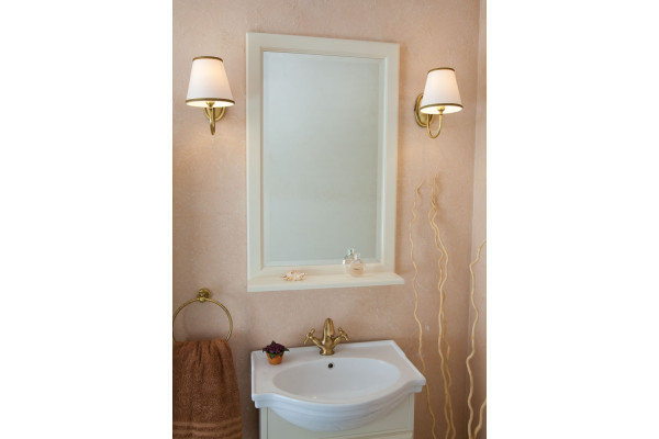 Мебель для ванной La Beaute Classic Michel 60 слоновая кость матовый, фурнитура бронза, напольная, с доводчиками