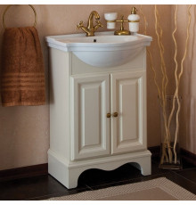 Тумба для комплекта La Beaute Classic Michel 60 слоновая кость матовый, фурнитура бронза, напольная, с дверками