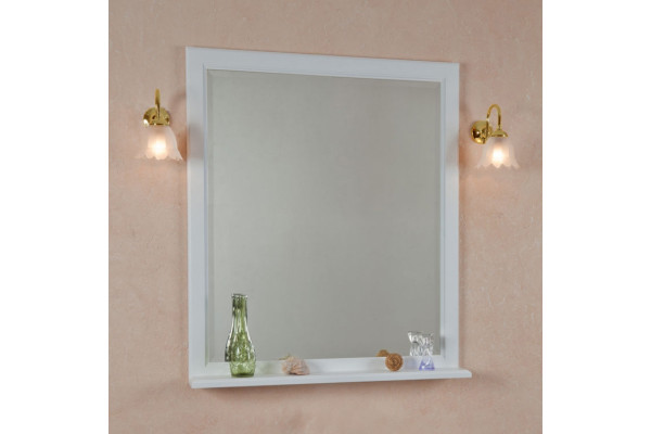 Мебель для ванной La Beaute Classic Michel 100 белый матовый, фурнитура золото, напольная, с доводчиками